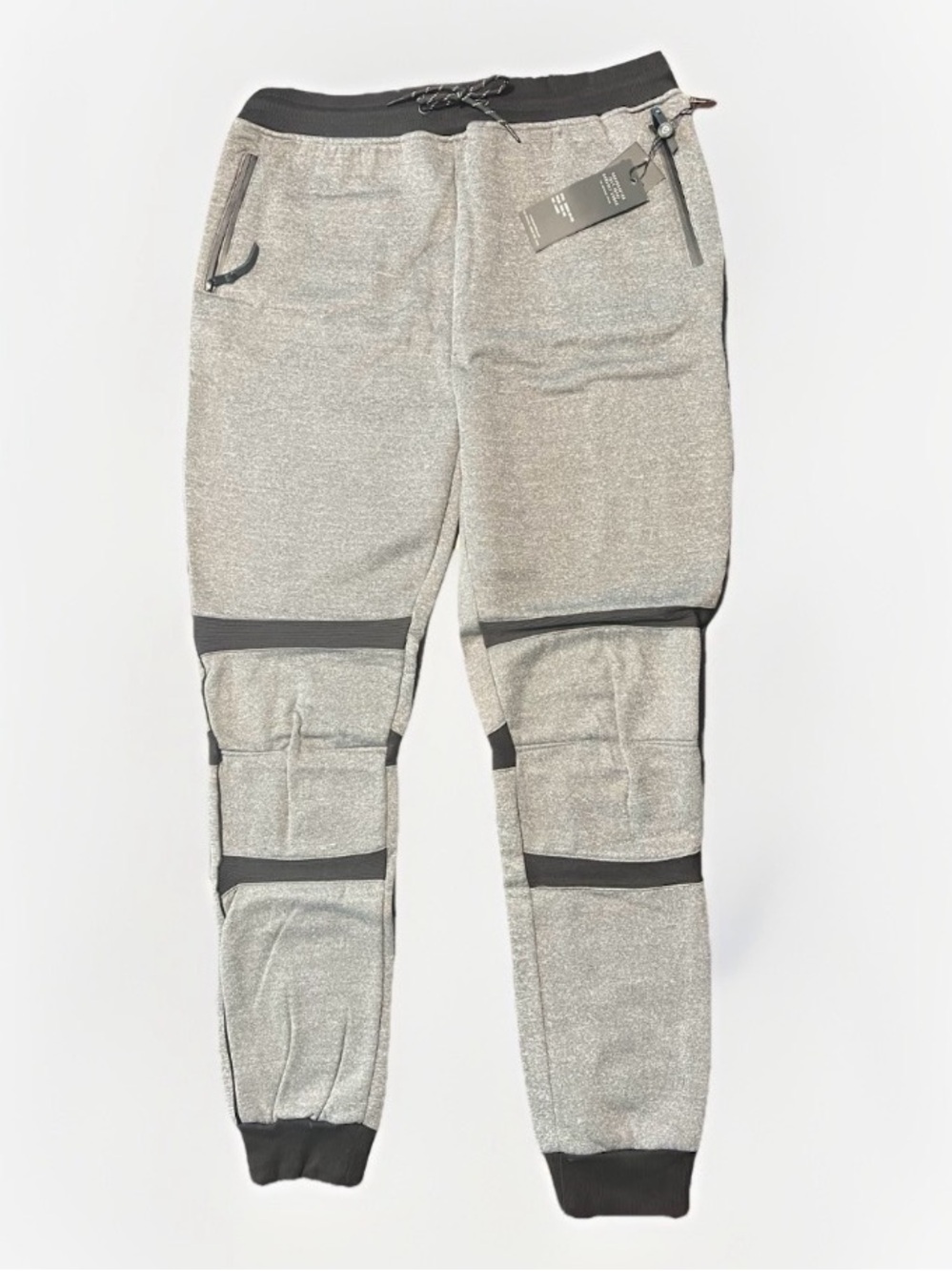 Gray + Black Jogger Sweatpants encrypted